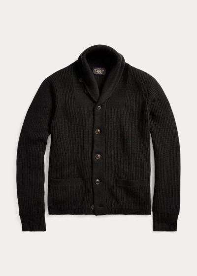 Ralph Lauren Cashmere Shawl-Collar Cardigan Herre Danmark (PJHGA4670)